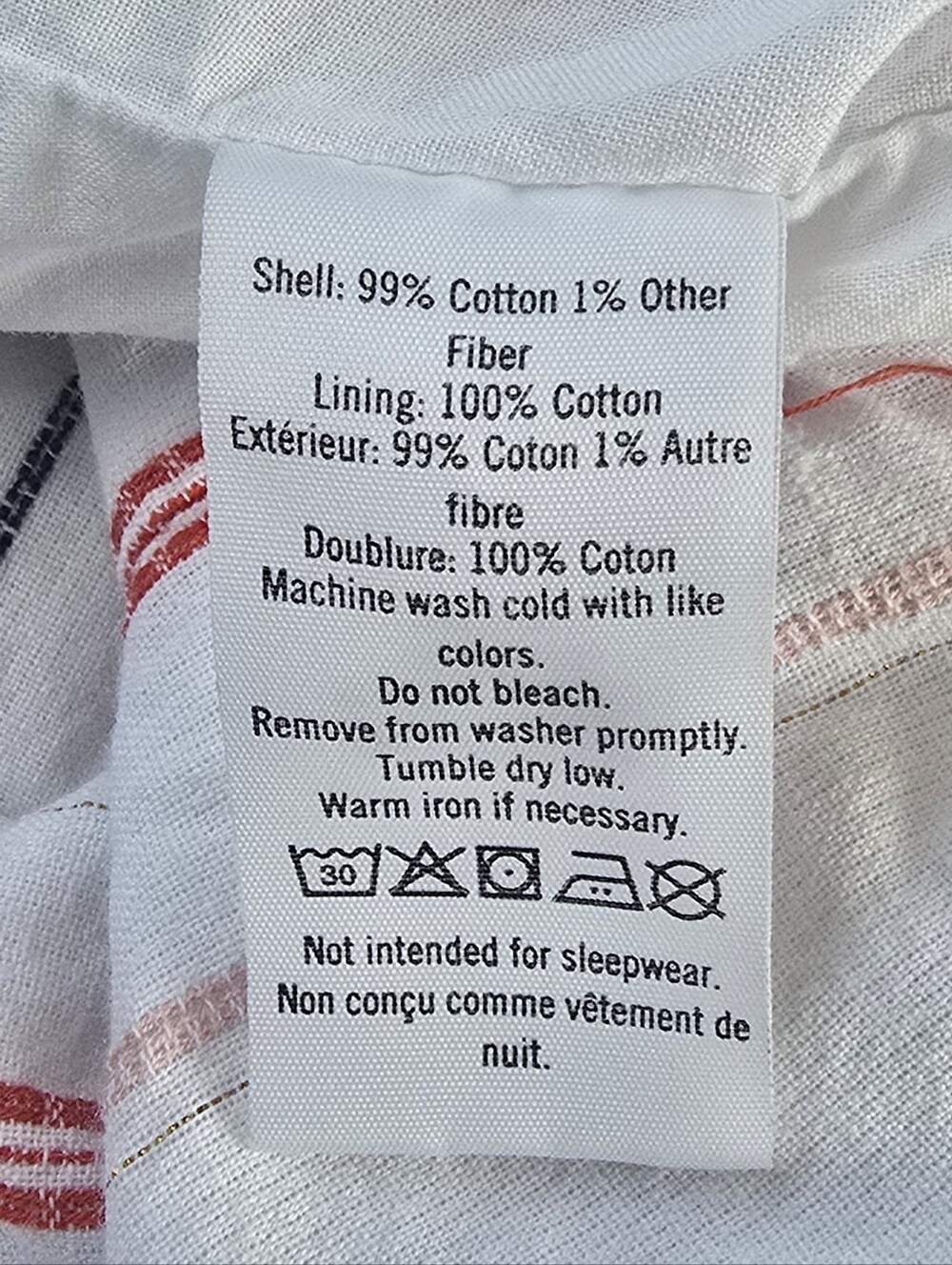 Janie and Jack Rainbow Stripe Gold Stiched Trim Linen Blend Romper 12-18 Months - Picture 6 of 7